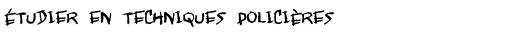  �tudier en techniques polici�res