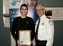 Julliano et le directeur Marc Parent