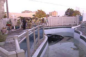 La voiture accident&eacute;e &agrave; C&ocirc;te Saint-Luc &copy; CTV