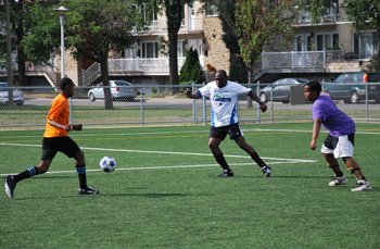 Pratique de soccer du PDQ 10
