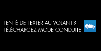 Application mobile Mode conduite 