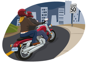 Pratique s&eacute;curitaire de la moto